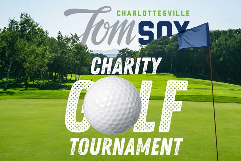 Graphic saying Tom Sox Charity Golf Tournament