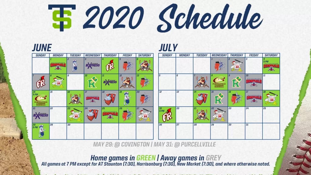 2020 schedule graphic